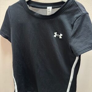 Under Armour Black Tee with White Logo